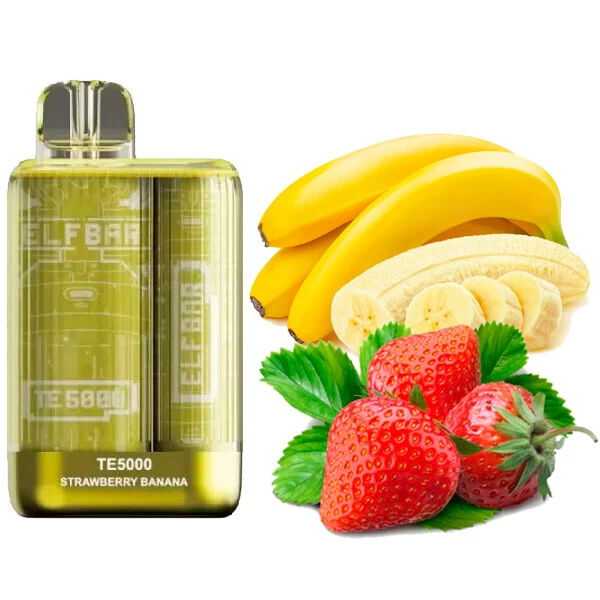 Elf Bar - Pod Descartável - TE 5000 - 5000 puffs - Strawberry Banana - 50mg/mL