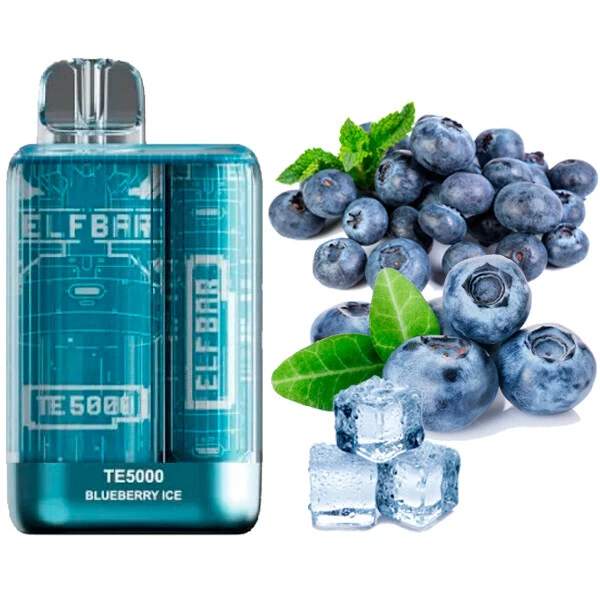 Elf Bar - Pod Descartável - TE 5000 - 5000 puffs - Blueberry Ice - 50mg/mL