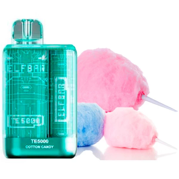 Elf Bar - Pod Descartável - TE 5000 - 5000 puffs - Cotton Candy - 50mg/mL