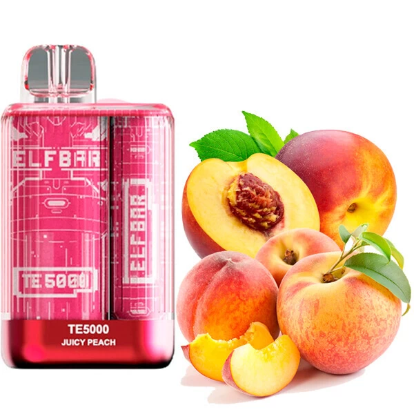 Elf Bar - Pod Descartável - TE 5000 - 5000 puffs - Juicy Peach - 50mg